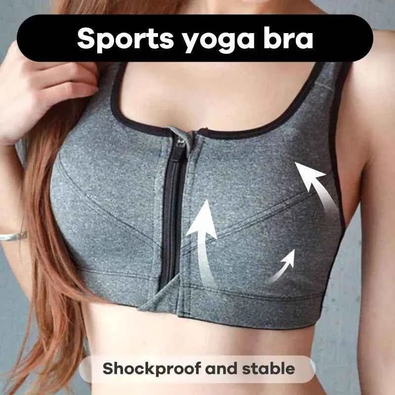 Yoga Fitness Bra Shock-absorbing Sports Bra Breathable and Quick Drying Training Running WOMEN&