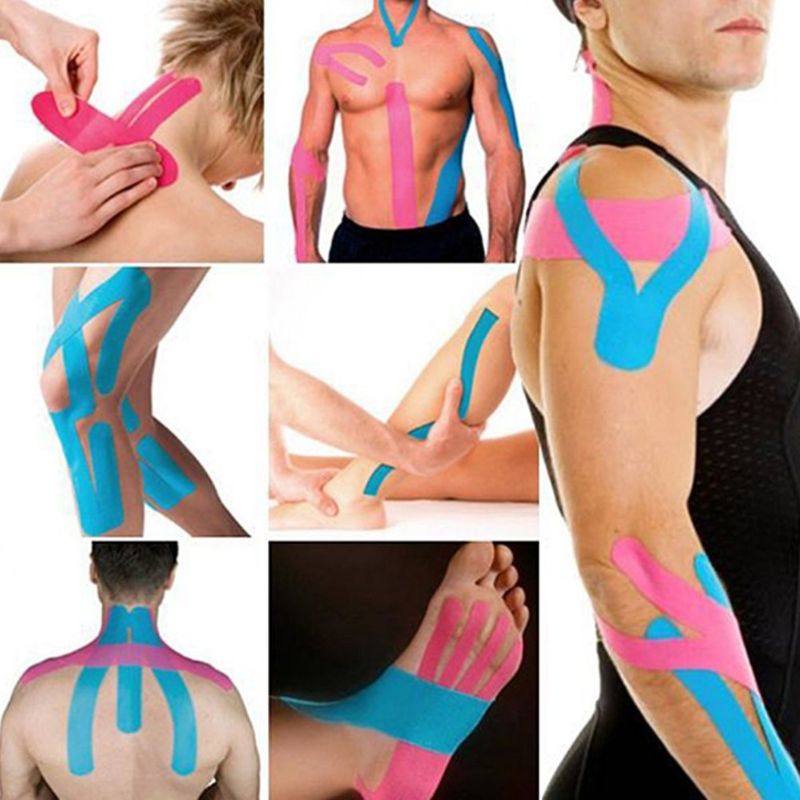 Bandes de kinésiologie – Soulagement des doul — detail technique douleur genou sport