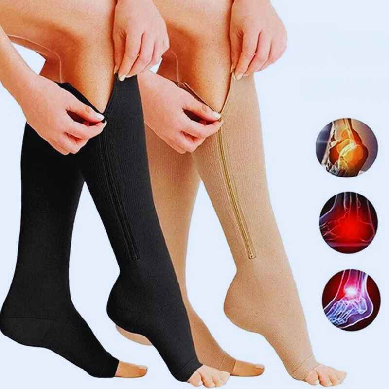 BAS DE CONTENTION FEMME ZIP™ - Confort et Soutien Optimal