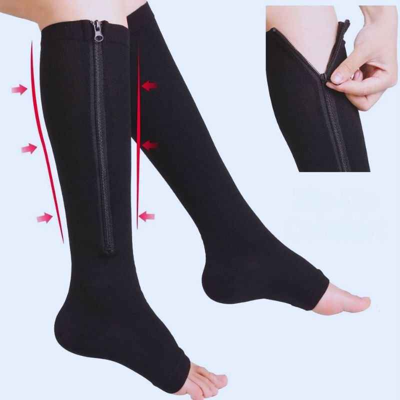 BAS DE CONTENTION FEMME ZIP™ - Confort et Soutien Optimal