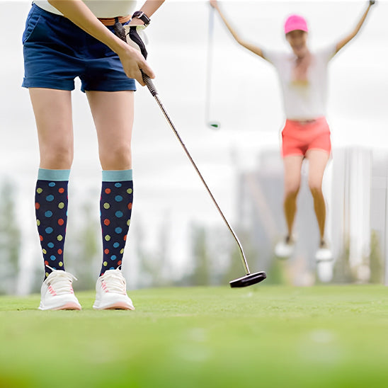 chaussette-de-contention-CARDIODECOR_-pour-sport-extérieur-comme-le-Golf