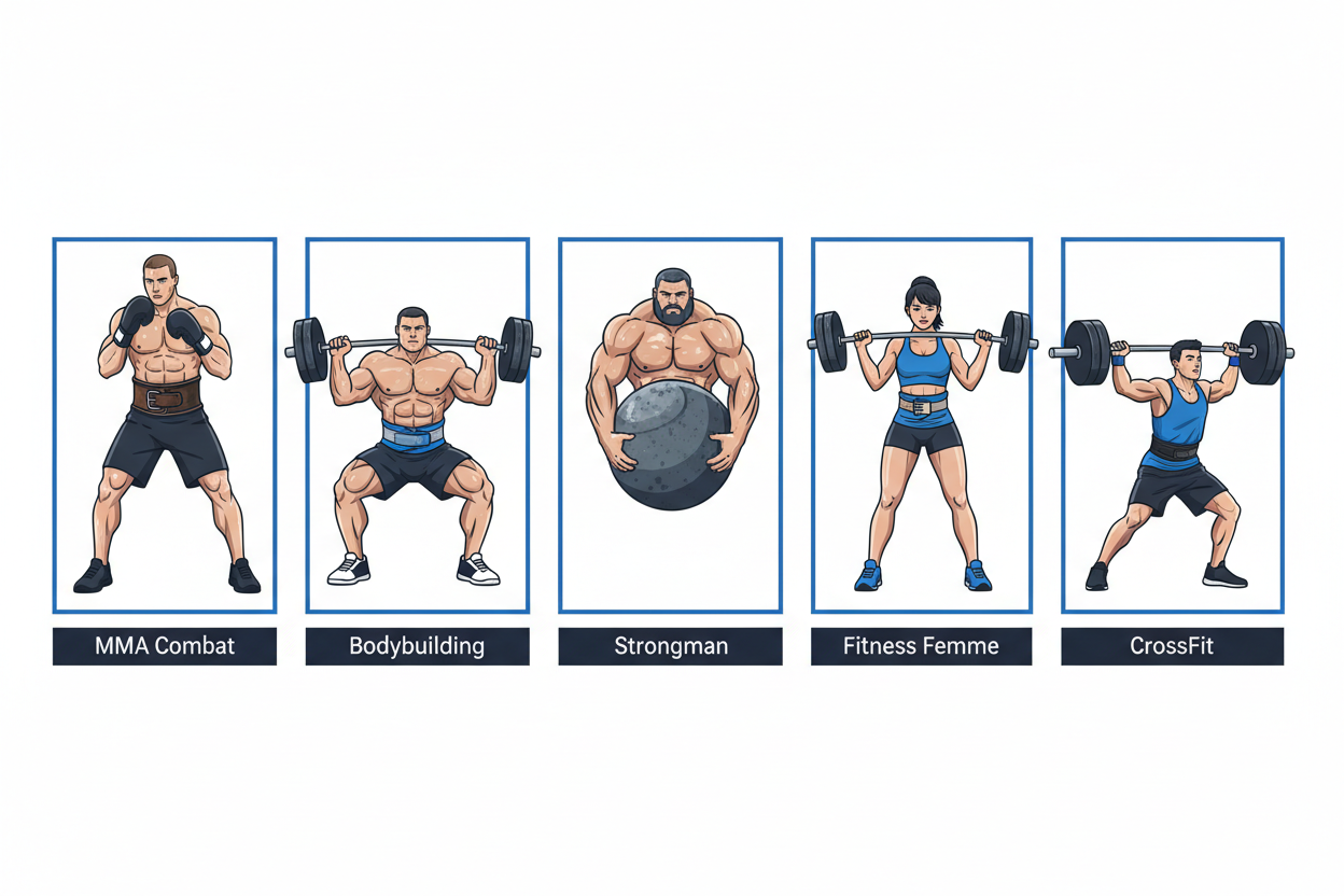 Ceinture Musculation Sports de Combat – MMA, — vue supplementaire prevention blessures sportives