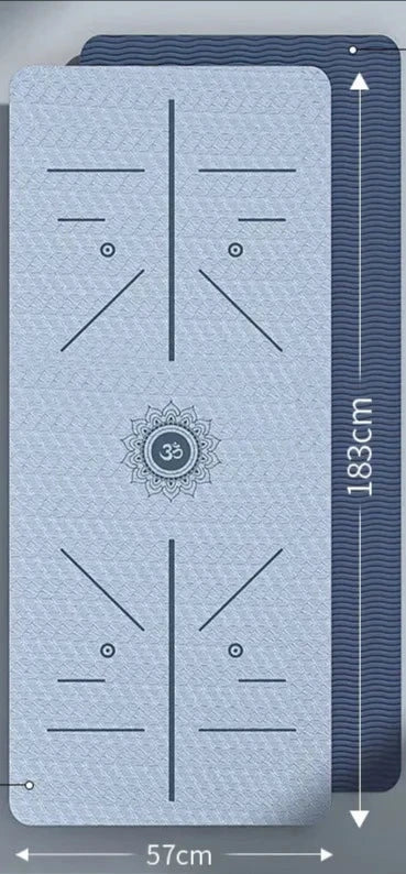 EcoYo™ - Tapis Yoga Ecologique bleu - Approche sport center