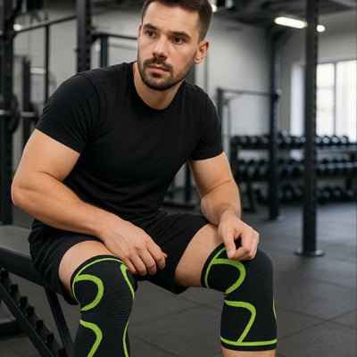 GenouConfort™ - Genouillère de Sport Multifonction pour un Confort Optimal - Approche sport