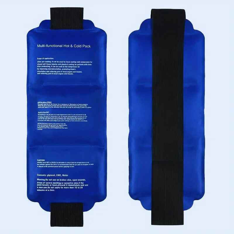 Poche de glace ThermaFlex™ bleue — format compact 16×26cm pour sac de compétition