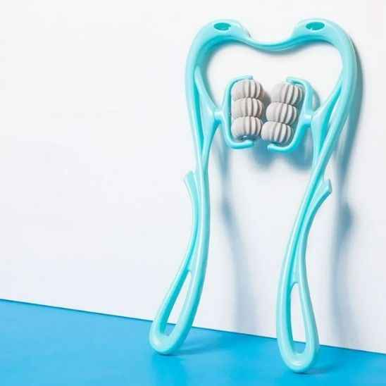 ROULI™ rouleau massage portable cervicales — format compact facile à ranger nuque et cou