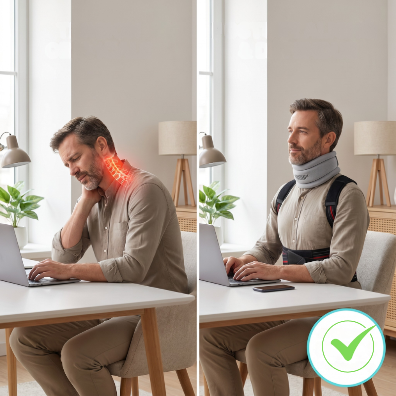 Soutien cervical et nuque — usage sportif, maintien et confort pour sportif amateur Approche Sport