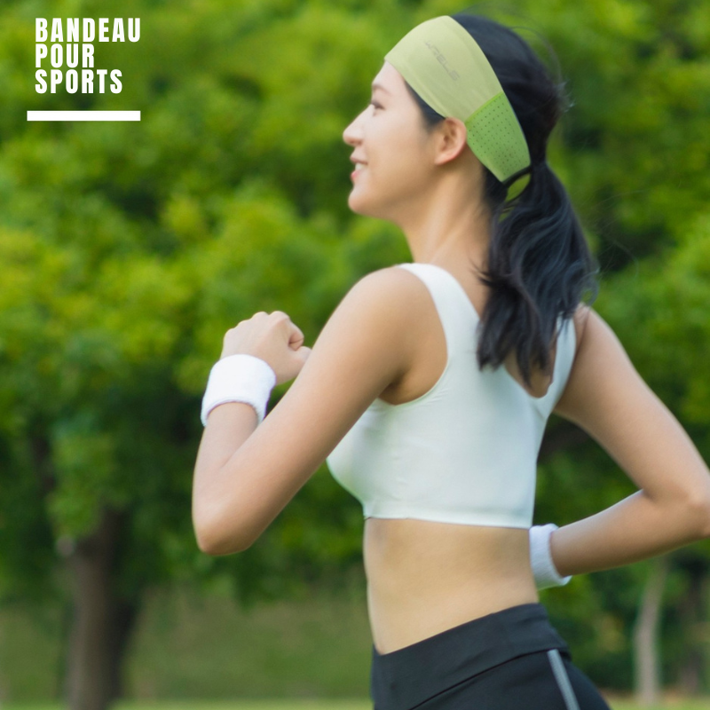 Bandeau de sport antidérapant absorbant pour course à pied