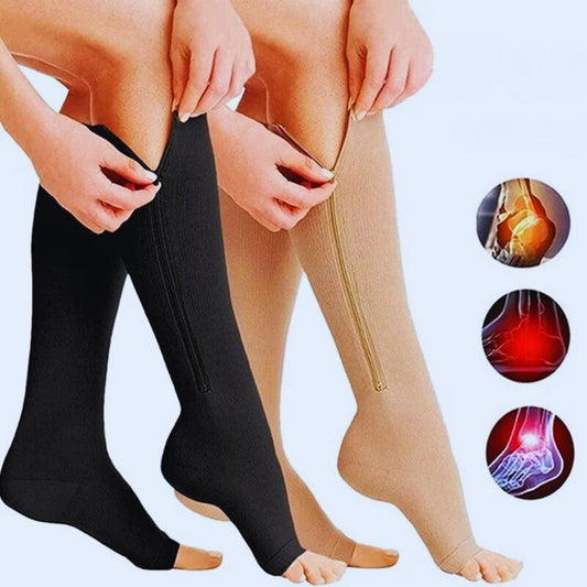 Bas-de-contention-femme-Zip-lutter-contre-la-fatigue-des-pieds