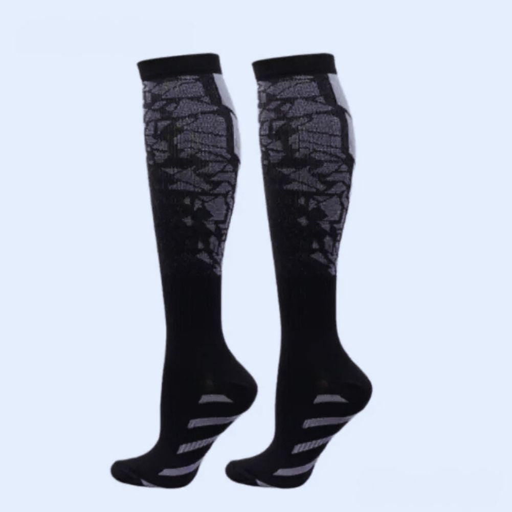 CHAUSSETTE-DE-COMPRSSION-RUNNING-SUPPORTVEINE-grise