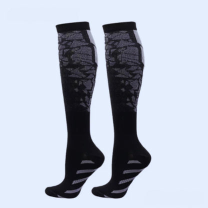 CHAUSSETTE-DE-COMPRSSION-RUNNING-SUPPORTVEINE-grise