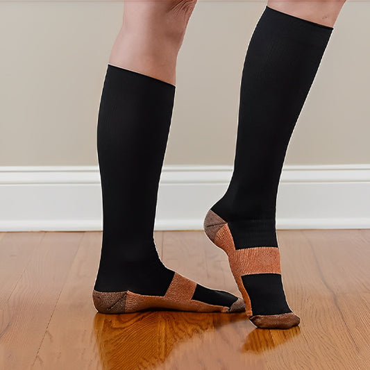CHAUSSETTES-DE-CONTENTION-FITNESS-tissus-non-glissant