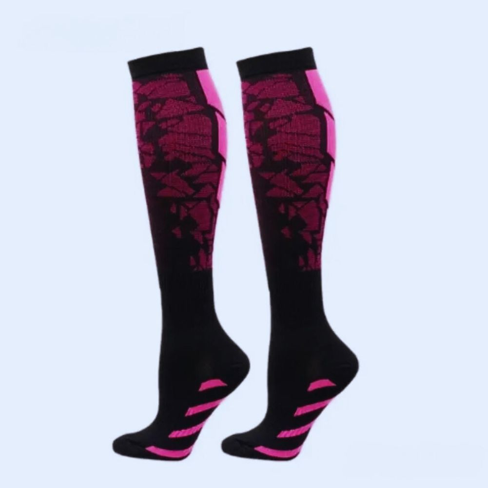 Chaussette-de-compression-circulationplus-rose