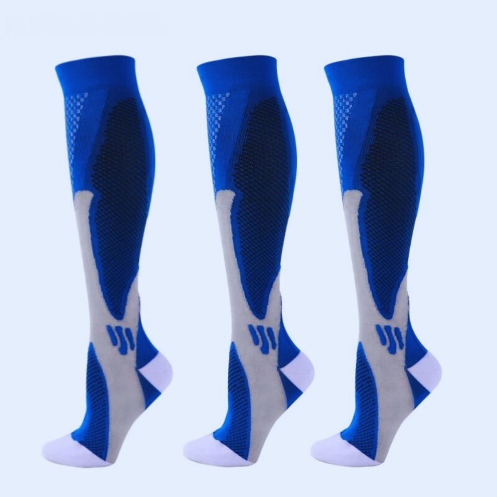 Chaussettes-de-compression-Supportveine-Bleues-ensemble-de-trois-paires