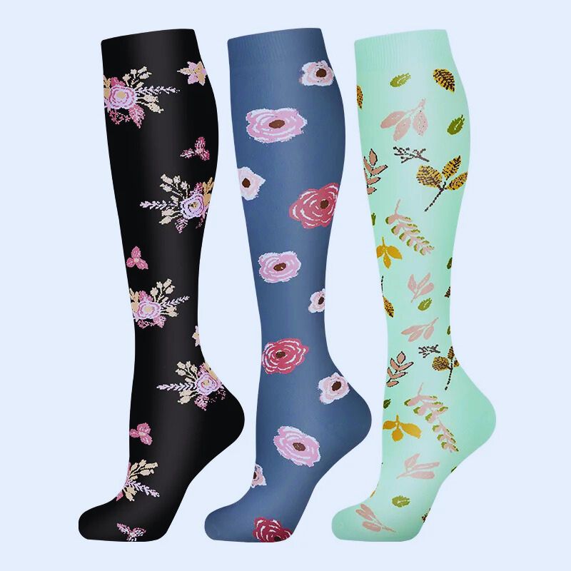 Chaussettes de contention Fleuria lot de trois