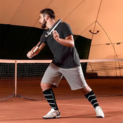 Manchon de compression mollet – idéal pour tennis, coureurs, cyclistes et sportifs actifs