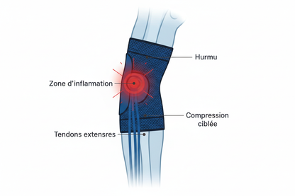 Manchon Bras Coude – Tennis Elbow, Épicondyli — image 10/10 compression sportive
