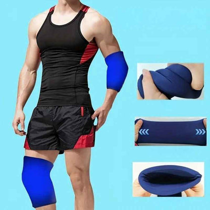 Pack soulagement genou sportif amateur compression et massage rouleau — douleur genou prévention et récupération post-effort