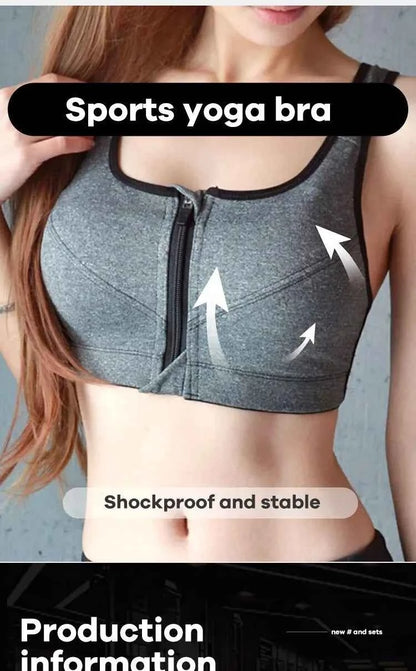 Yoga Fitness Bra Shock-absorbing Sports Bra Breathable and Quick Drying Training Running WOMEN&