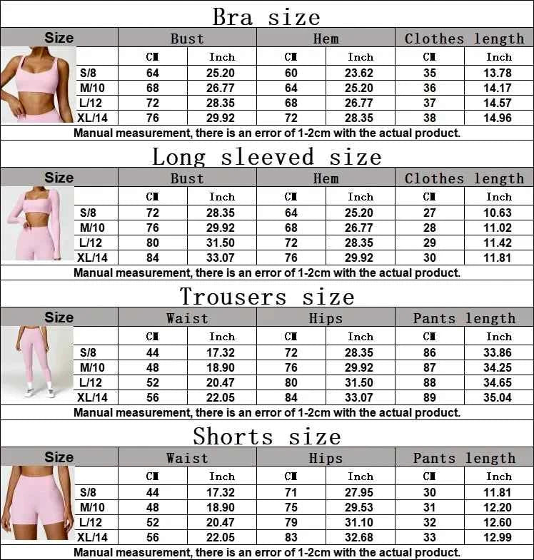 Yoga Set 2PCS Women Gym Long Sleeve Seamless Sportswear Workout Clothes Athletic Wear Legging Fitness Bra Crop Top Sports Suits