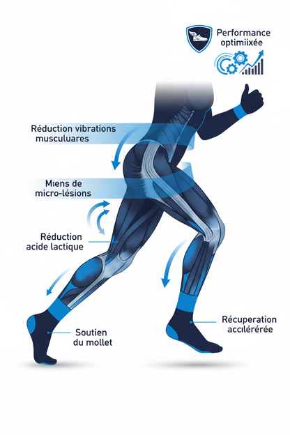 Mécanisme anatomique compression sport récupération musculaire