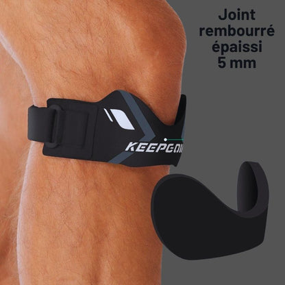 Support rotulien avec coussinet de compression intégré.
