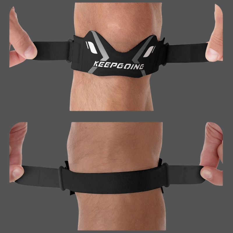 Genouillère rotule ajustable anti-douleur pour tendinite rotulienne.