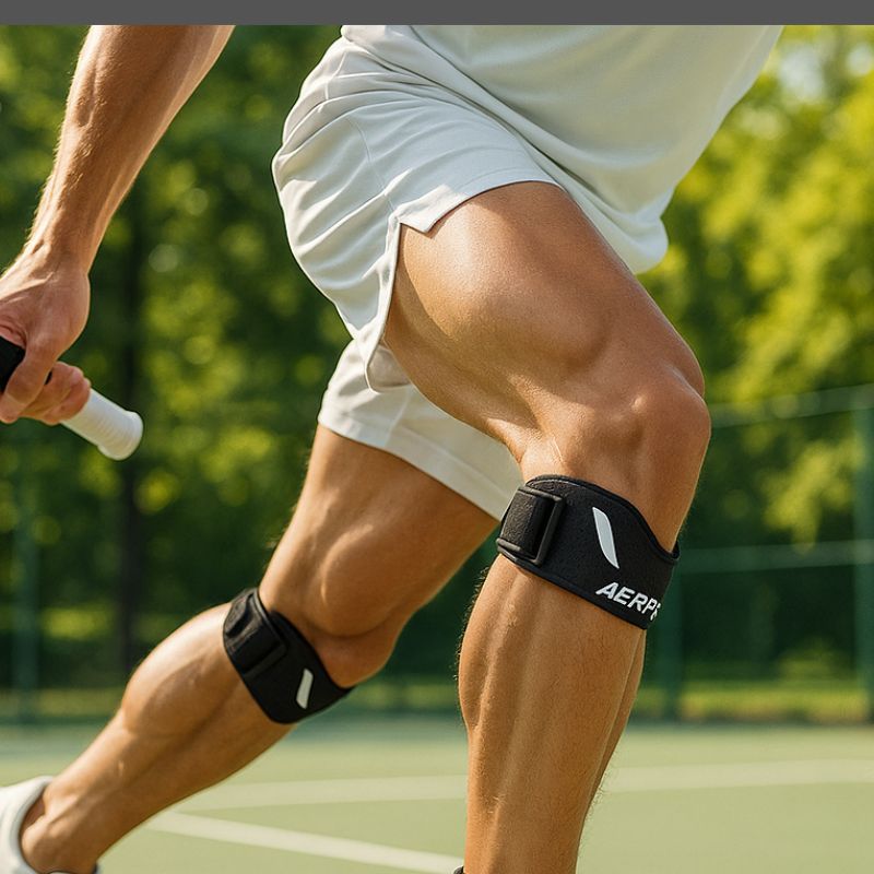 Bande rotulienne pour soutenir la rotule pendant le sport , même intense