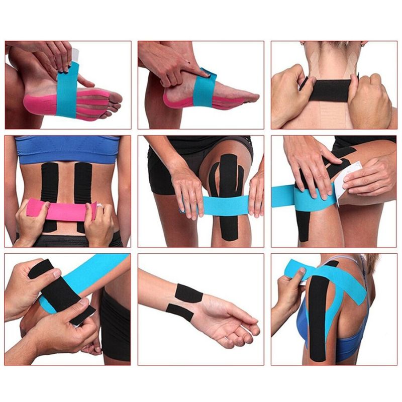 Bandes de kinésiologie – Soulagement des doul — en utilisation douleur genou sport sportif