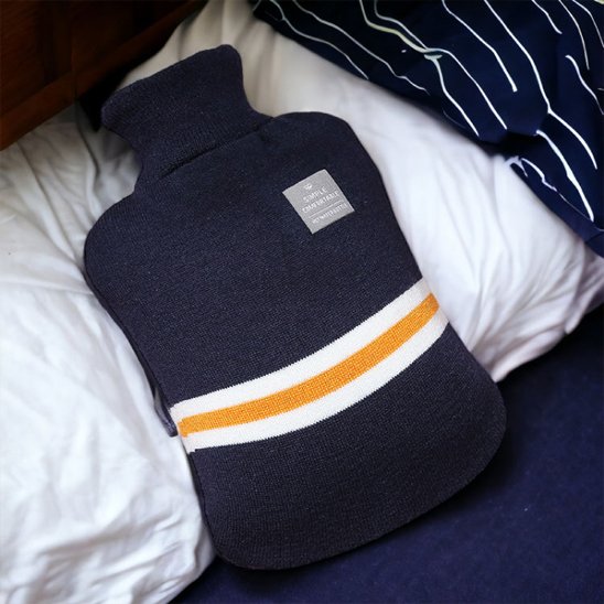 Bouillotte eau chaude ergonomique anti-fuite pour réchauffer le corps et détendre les muscles en toute sécurité