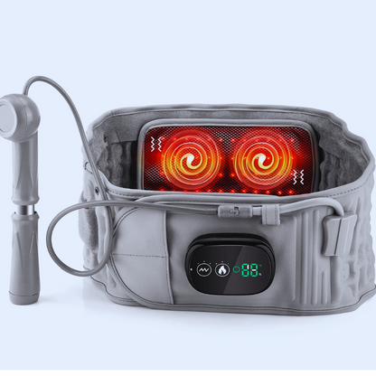 ceinture-chauffante-lombaire-électrique-à-intensité-variable ceinture de décompression pour soulagement des douleurs dorsales, massage et soutien de la taille