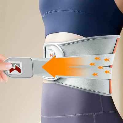 Ceinture Lombaire Chauffante Post-Partum Post — en utilisation douleur dos lombaires sportif