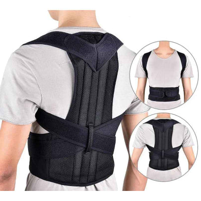 ceinture lombaire double soutien style bande noir
