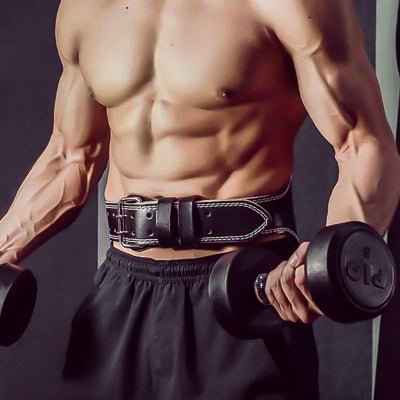 Ceinture pour la musculation — en utilisation prevention blessures sportives sportif