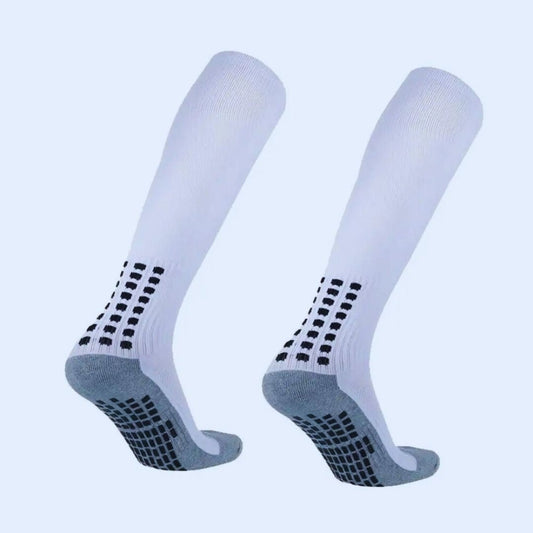 CHAUSSETTE ANTIDÉRAPANTE FOOT BLANCHE - Approche sport