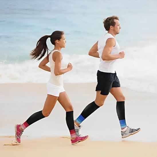 Chaussettes de Compression Running | Manchons de Compression pour Performances Optimales