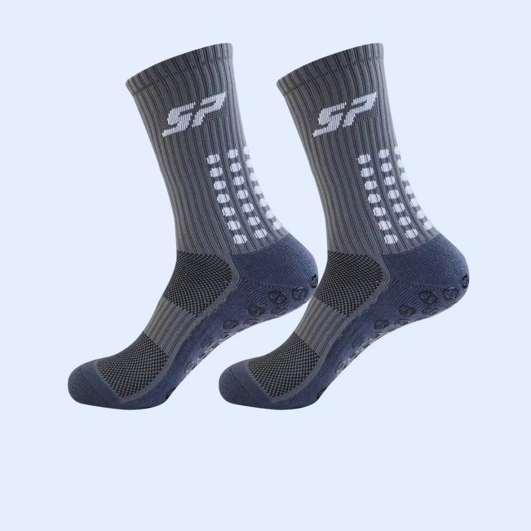 Chaussettes-antidérapantes-homme-grise