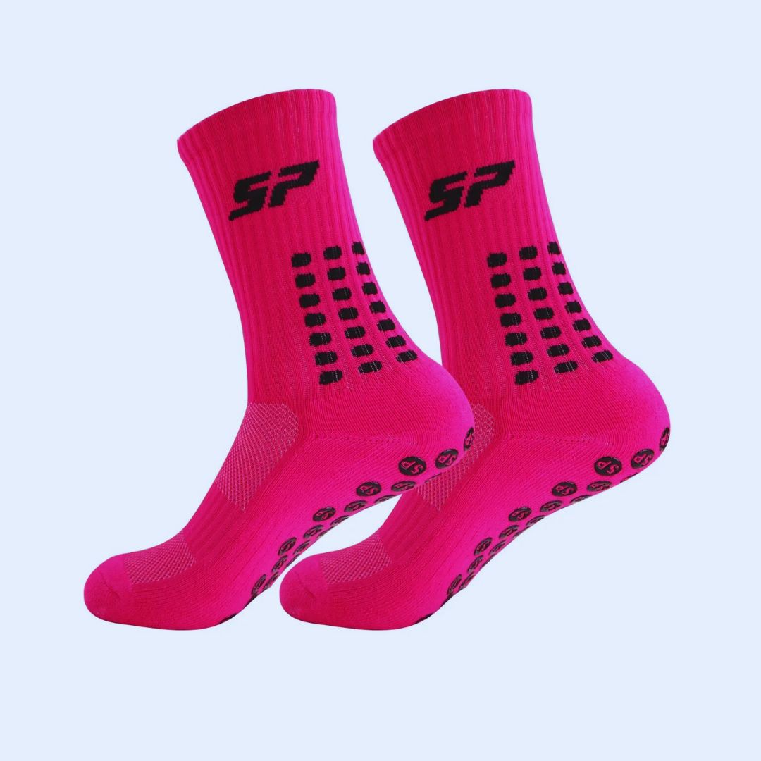 Chaussettes-antidérapantes-homme-rose