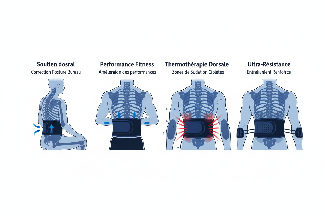Ceinture Dorsale PowerBoostPro – Soutien Dors — vue supplementaire douleur dos lombaires