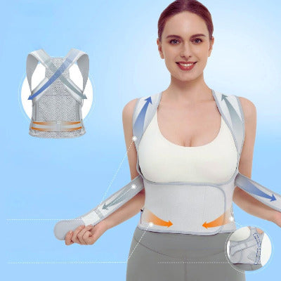Correcteur de posture 2-en-1 porté sous les vêtements pour un maintien discret et efficace - Approche sport