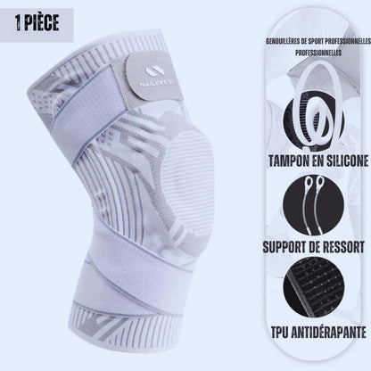 genouillère sport protection renforcée blanche