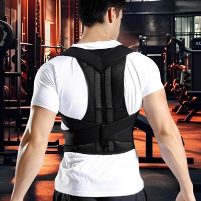 Harnais correcteur de posture discret sous t-shirt pour posture quotidienne