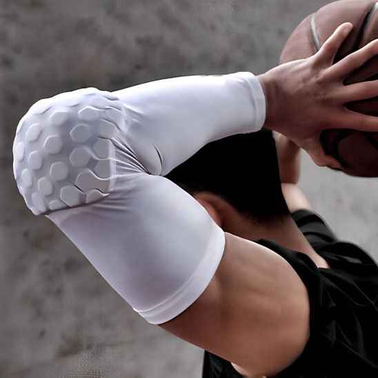 Manchon Bras Coussinets Protection Coude – Sp — image 6/10 compression sportive | Approche Sport
