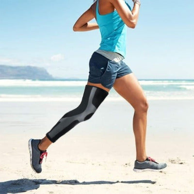 manchon de compression mollet haute performance qui accélère la circulation sanguine