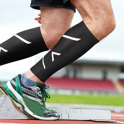 Manchon de compression mollet ergonomique : confort extrême, visibilité nocturne et prévention efficace des blessures musculaires.