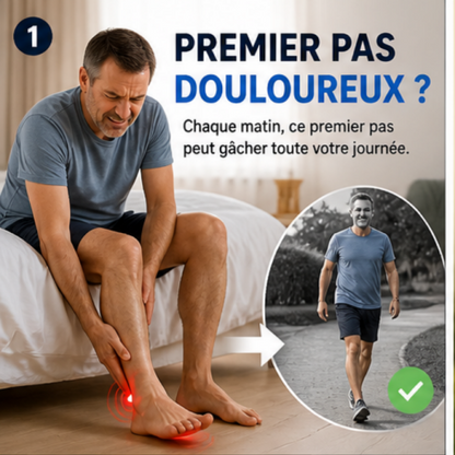 Soulager la douleur au talon dès le réveil — — en utilisation fasciite plantaire sport sportif