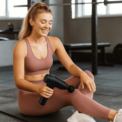 Pistolet de massage — detail technique massage recuperation musculaire | Approche Sport
