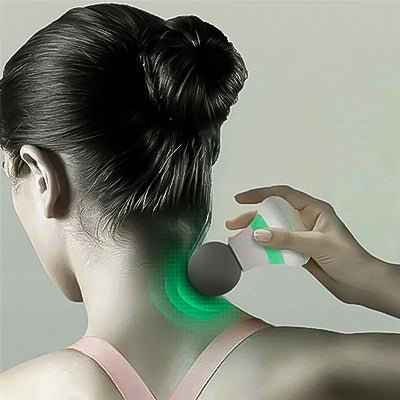Pistolet de Massage RelaxMotion — detail technique massage recuperation musculaire