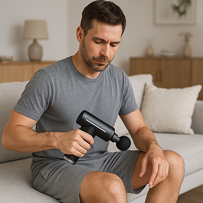 pistolet masseur thermoflex pro au dessin ergonomique