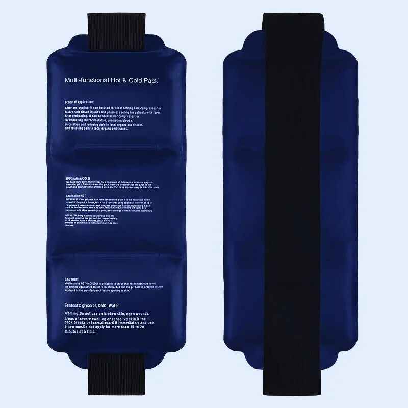 Poche de glace isotherme ThermaFlex™ bleu marine — enveloppe isotherme protection peau